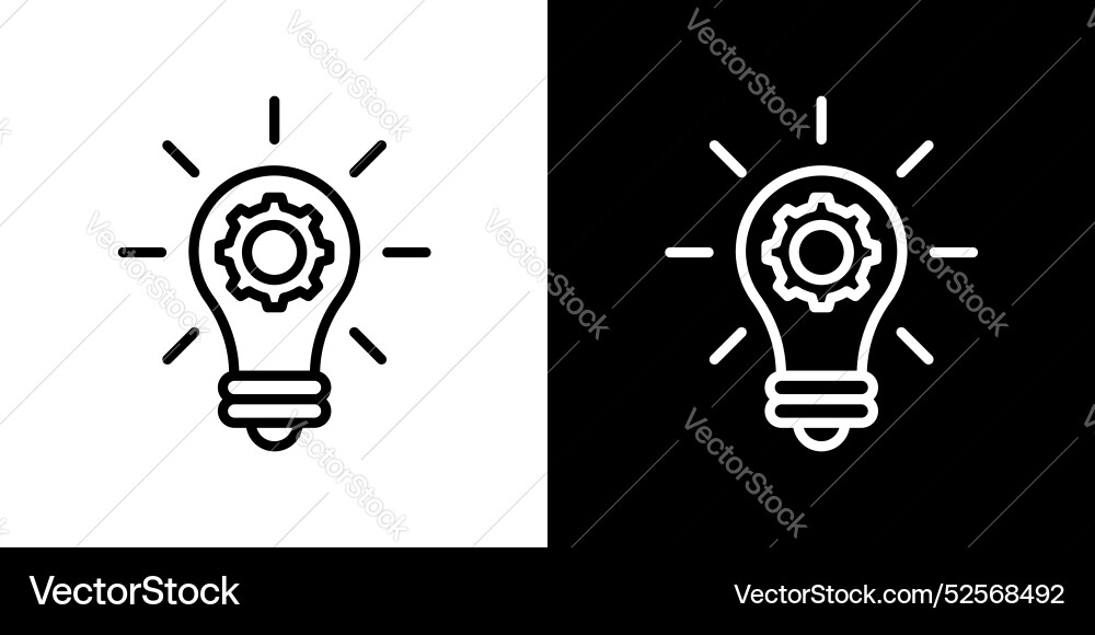 Implementation icon set on white background Implementation icon set on white background Vector Image