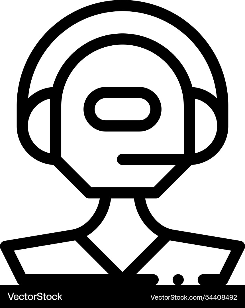Interaction icon thin linear style design Interaction icon thin linear style design vector image