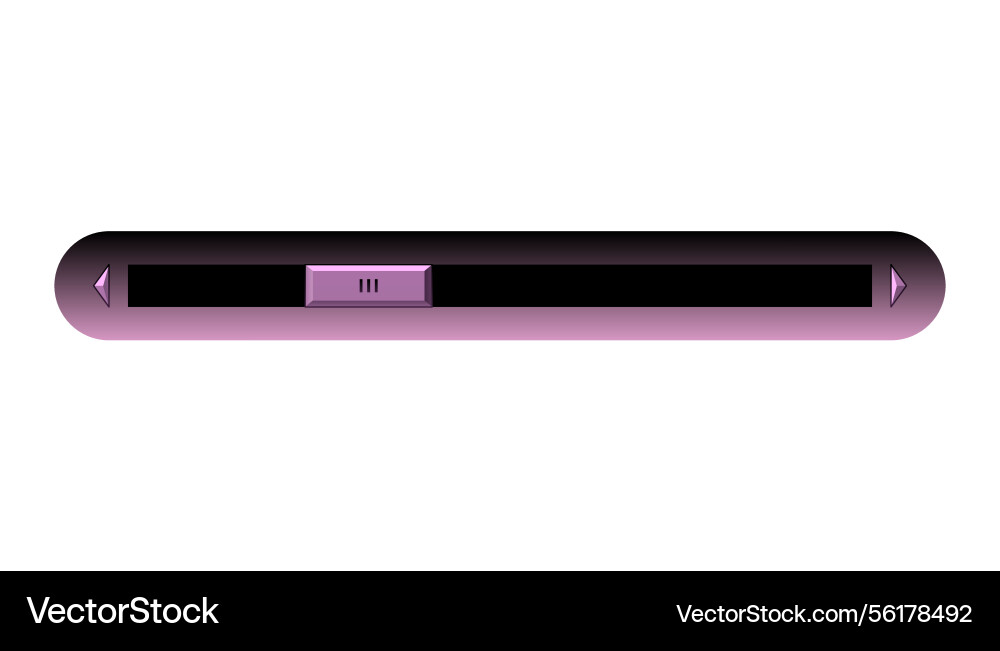 Scroll bar slider ui horizontal Scroll bar slider ui horizontal vector image