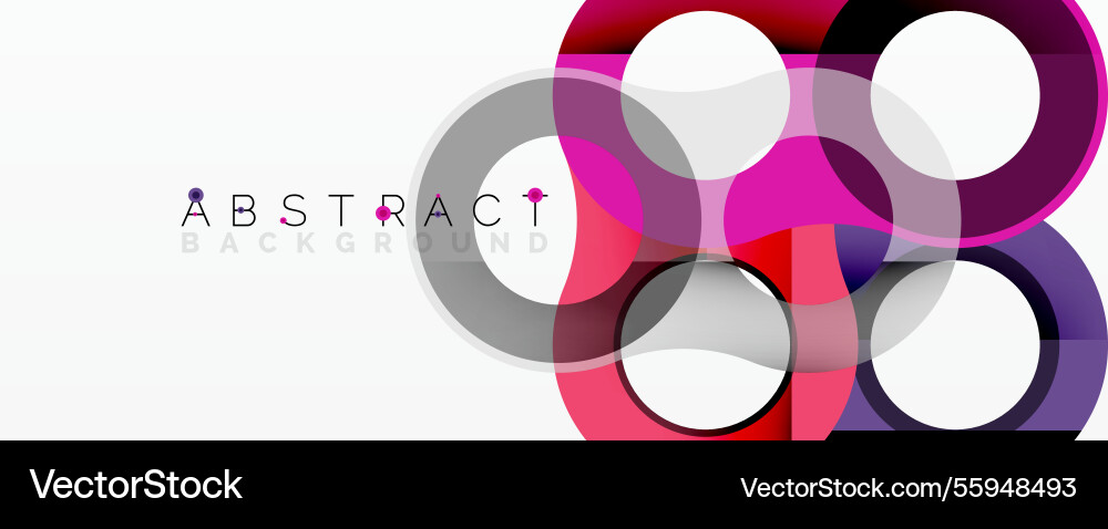 Abstract circle element composition Vector Image