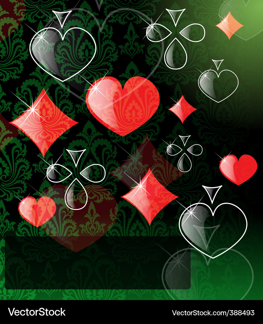 Abstract play card background Vector Image