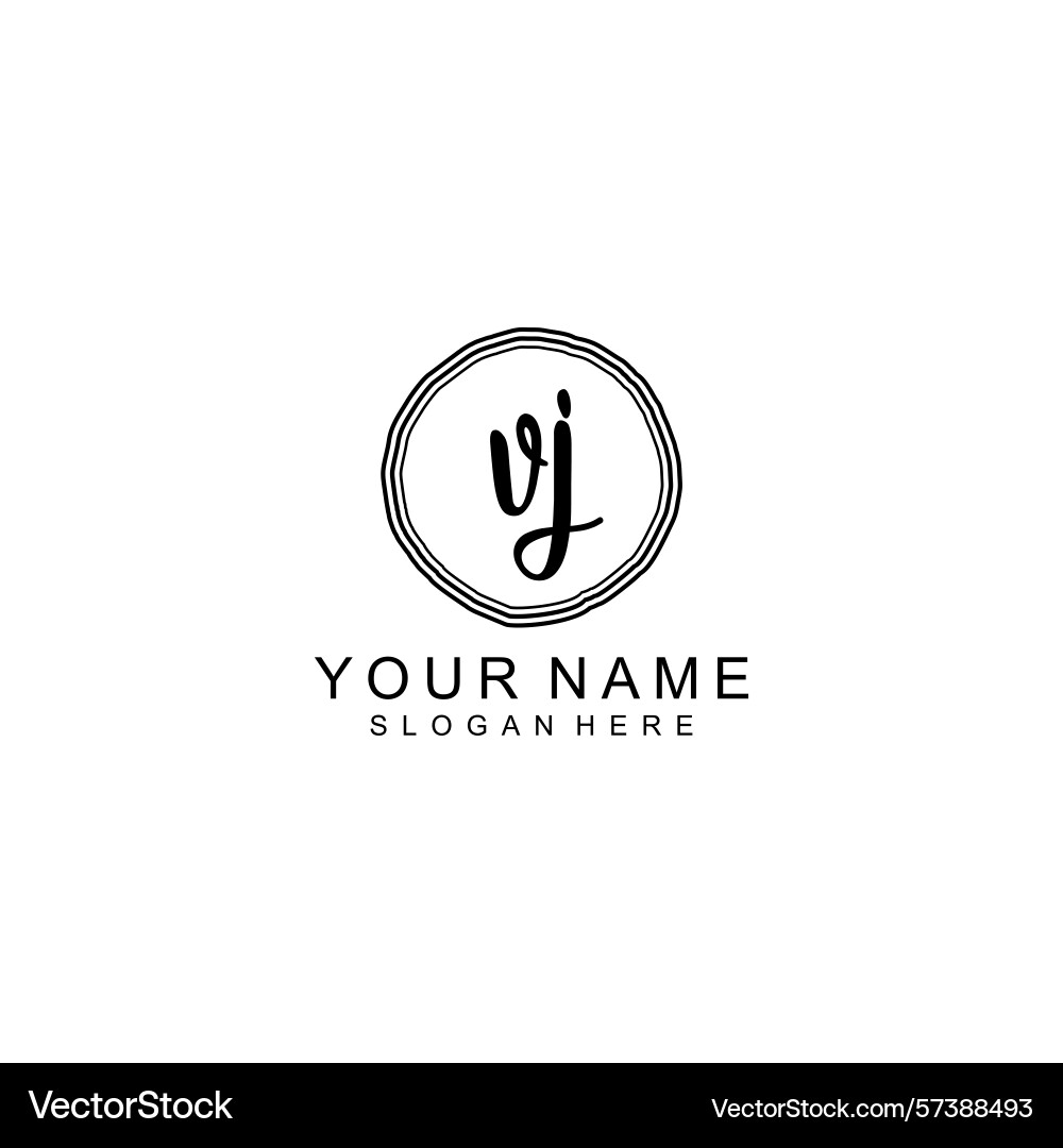 Elegant vj initial logo collection with modern Elegant vj initial logo collection with modern Vector Image