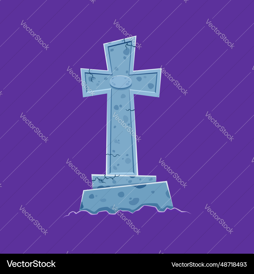 Halloween Grabstein Kreuz Horror Nacht Urlaub Halloween Grabstein Kreuz Horror Nacht Urlaub vektorbild