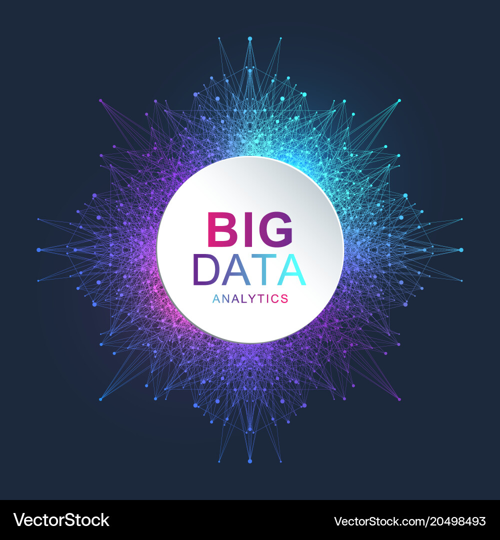 Network Connection Data Flow vector image