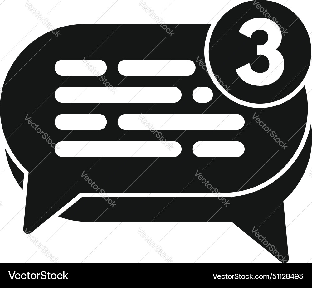 New message on chat support icon simple New message on chat support icon simple Vector Image