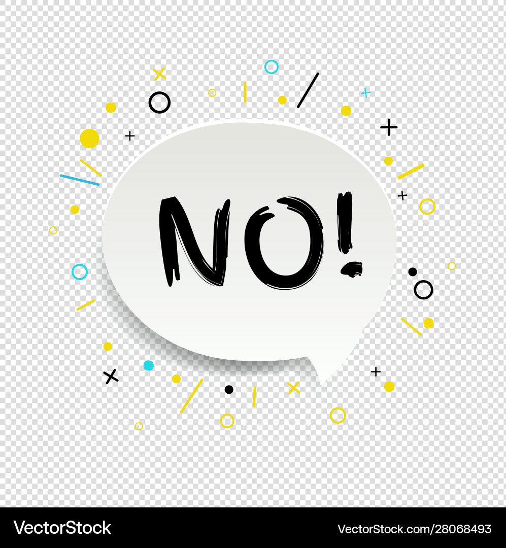 Speech bubble no text isolated transparent Vector Image