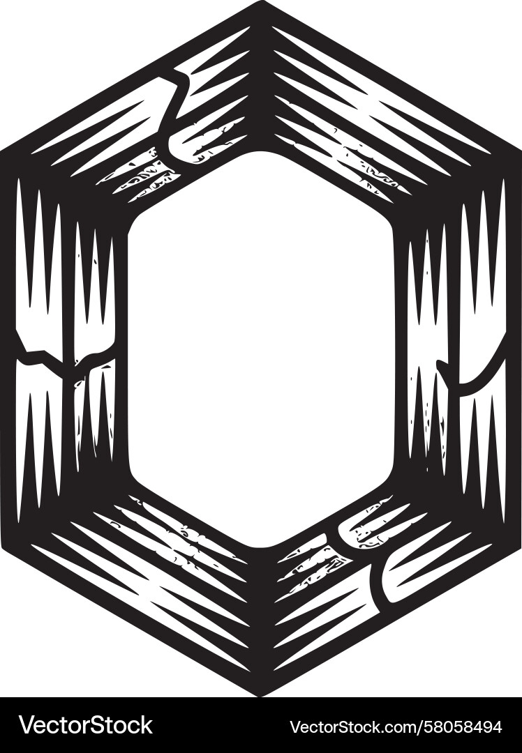 Abstract Hexagon Pattern Vector Image