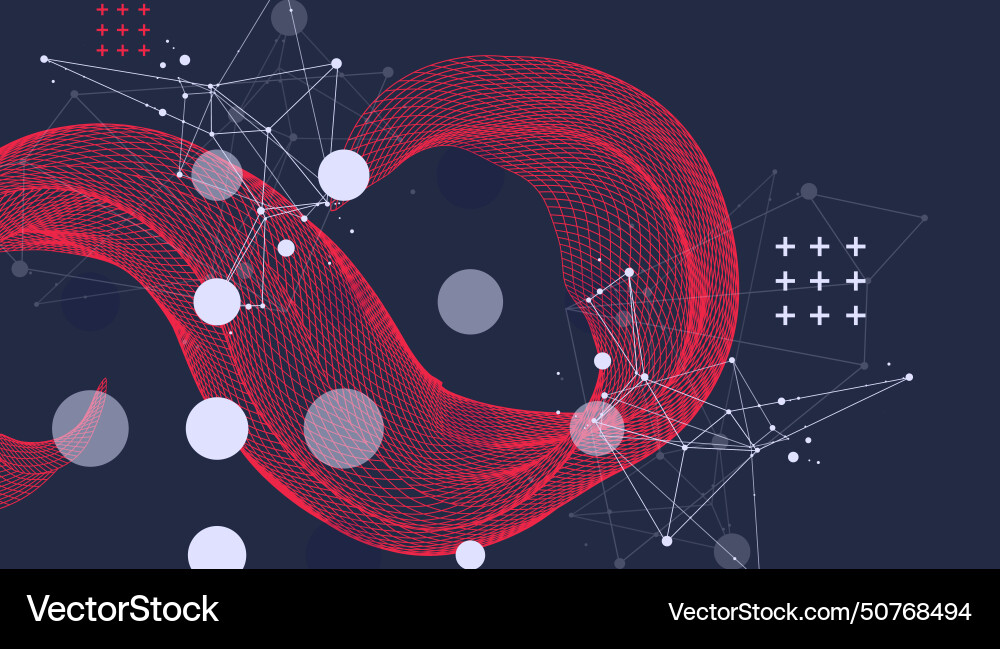 Abstract wave is made in a frame style template Abstract wave is made in a frame style template vector image