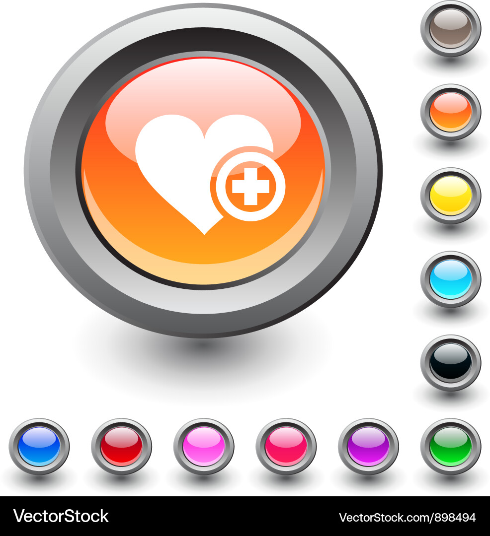 Add to vavorite round button vector image