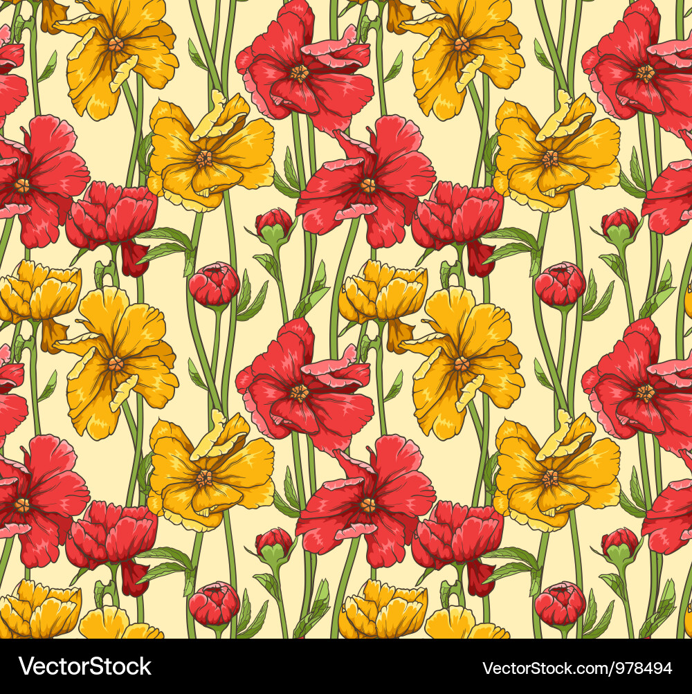 Fieldflowersvs Vector Image