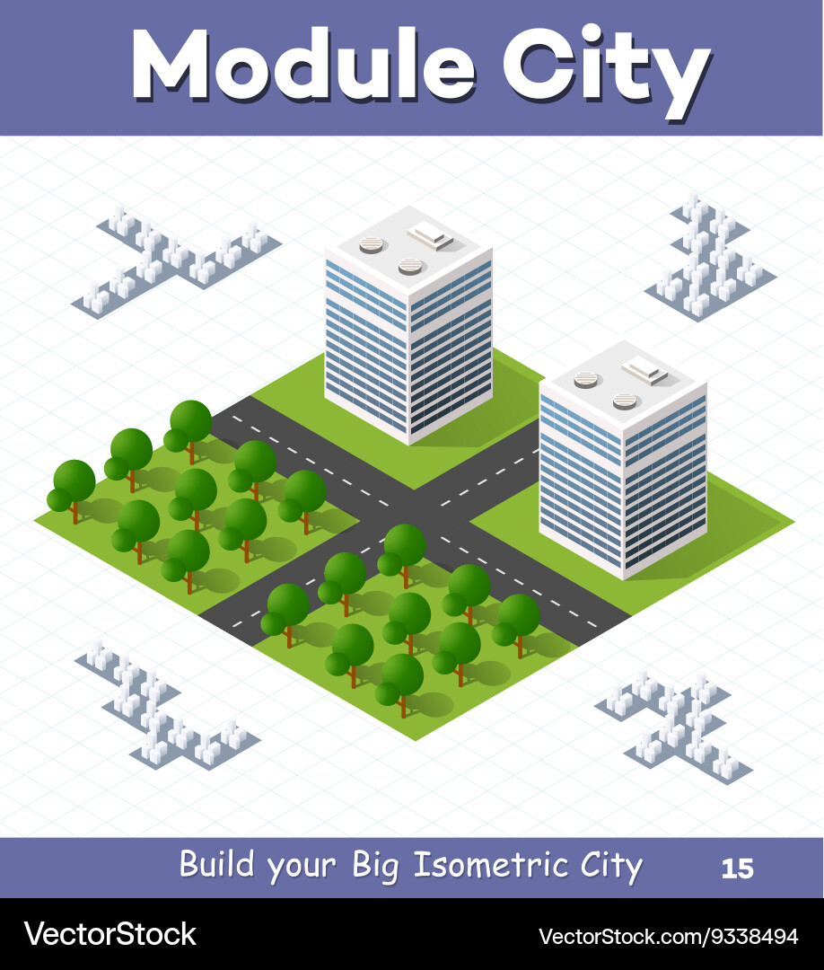 Urban module Royalty Free Vector Image - VectorStock