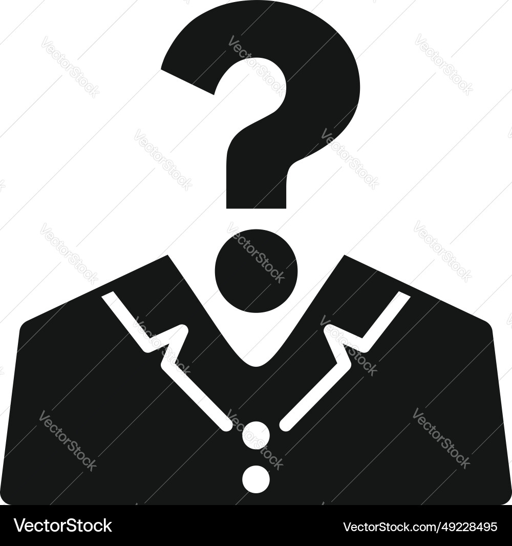 Anonymous agent icon simple person user Anonymous agent icon simple person user vector image