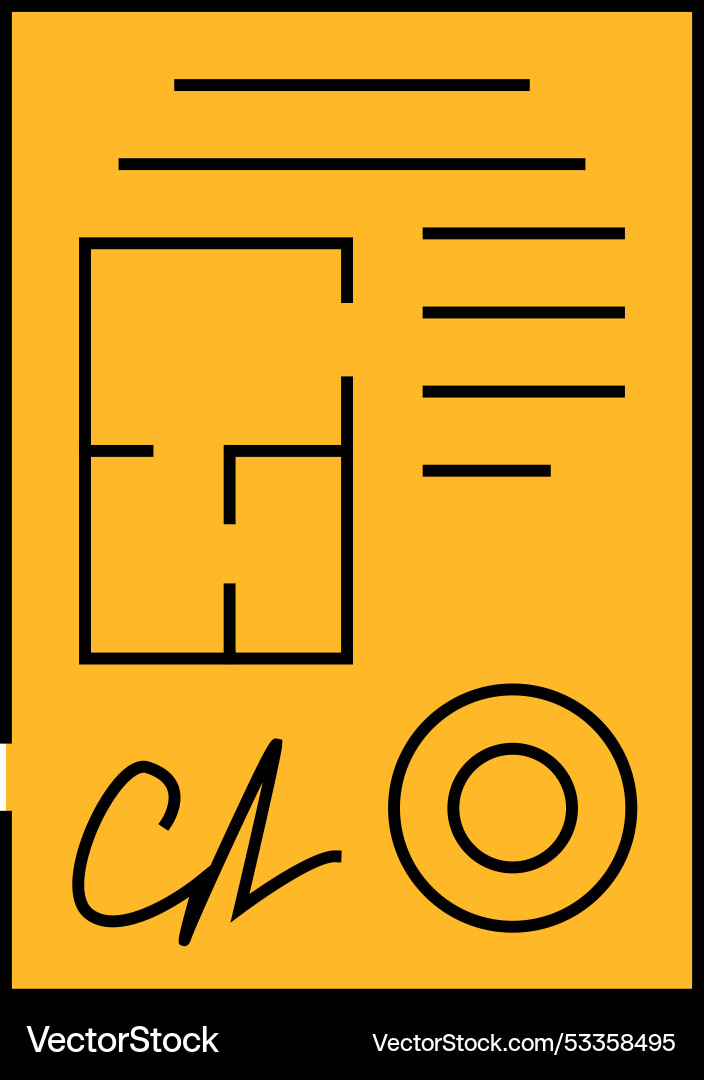 Documents architect icon color Documents architect icon color vector image