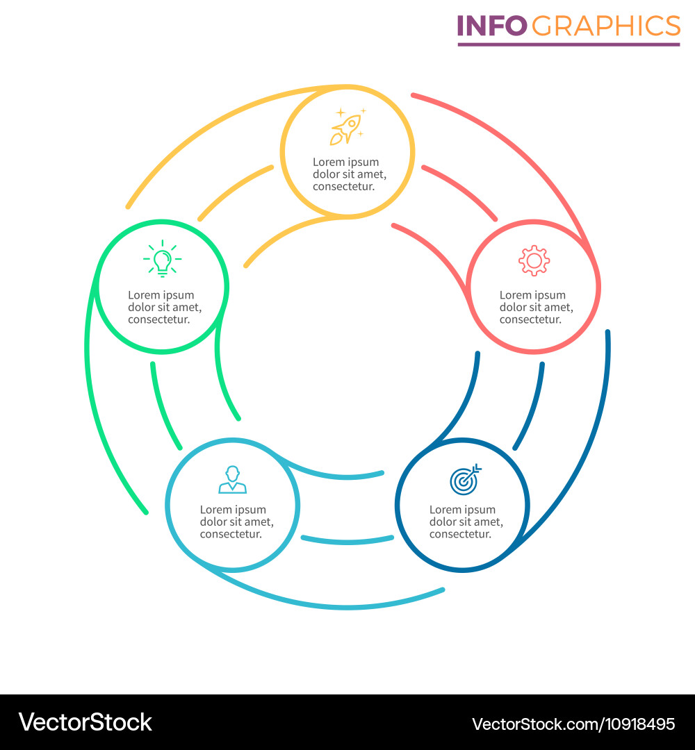 Linear infographics chart with 5 steps options Vector Image