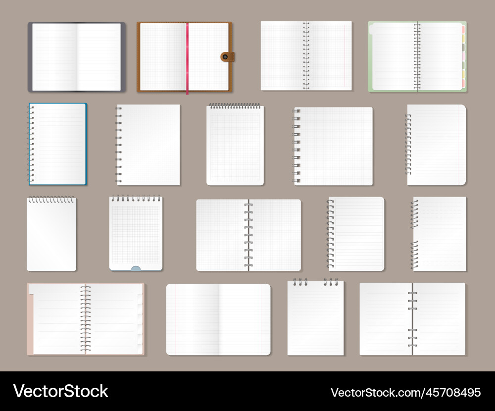 Notebook Papers & Notepads vector image