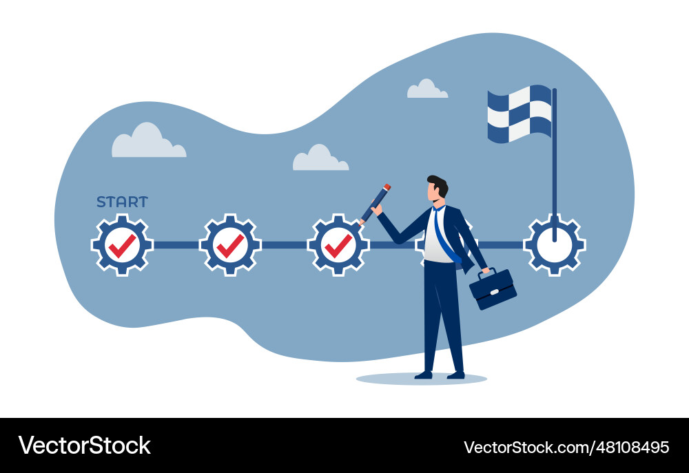 Project tracking task completion or checklist Project tracking task completion or checklist vector image