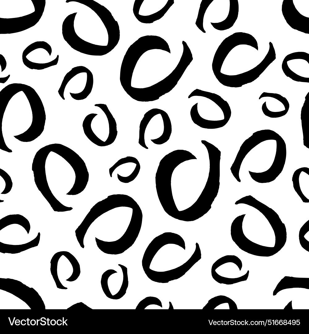 Seamless pattern with sketch circles shape Seamless pattern with sketch circles shape vector image