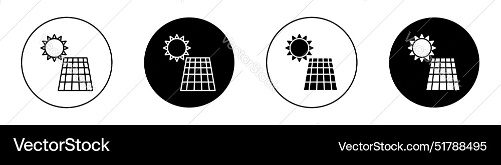 Solar panel icon Royalty Free Vector Image - VectorStock