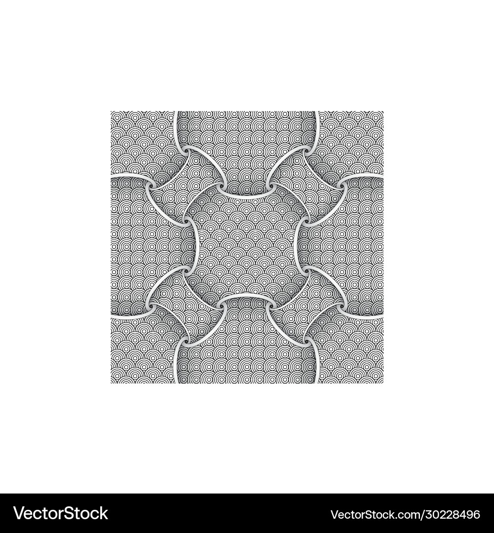 Abstract Circle Pattern Background Vector Image