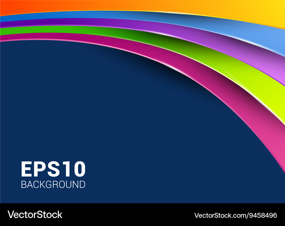 Dynamic Colored Lines Background Vector Image