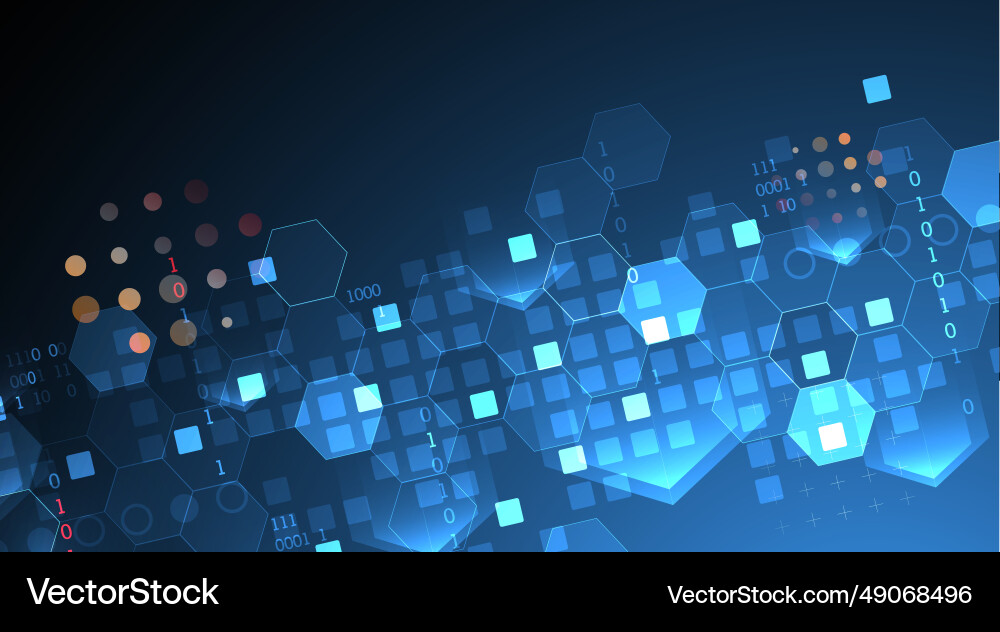 Geometric abstract background with hexagons Geometric abstract background with hexagons vector image