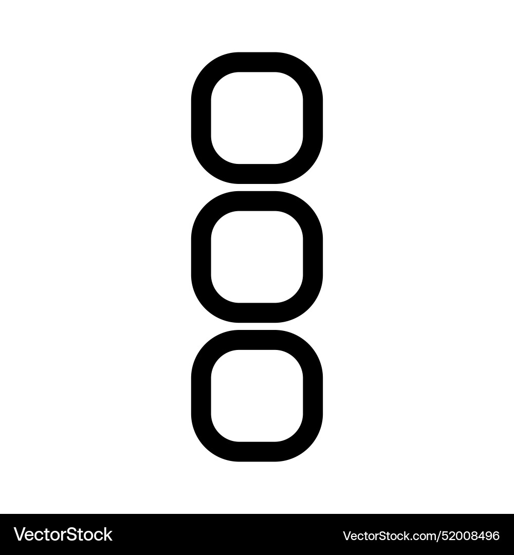 Interface menu dots icon perfect for web and app Interface menu dots icon perfect for web and app vector image