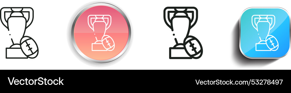 Cup icon thin linear regular and button style Cup icon thin linear regular and button style vector image