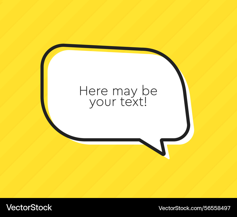 Speech bubble space for quote text frame message vector image