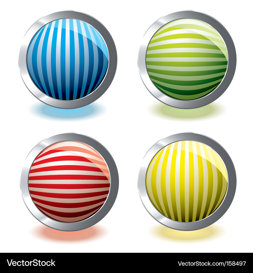 Stripe Web Icons vector image