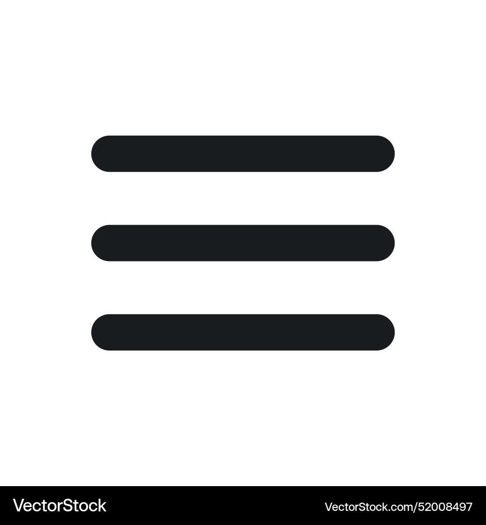 Web menu icon perfect for navigation and user Web menu icon perfect for navigation and user vector image