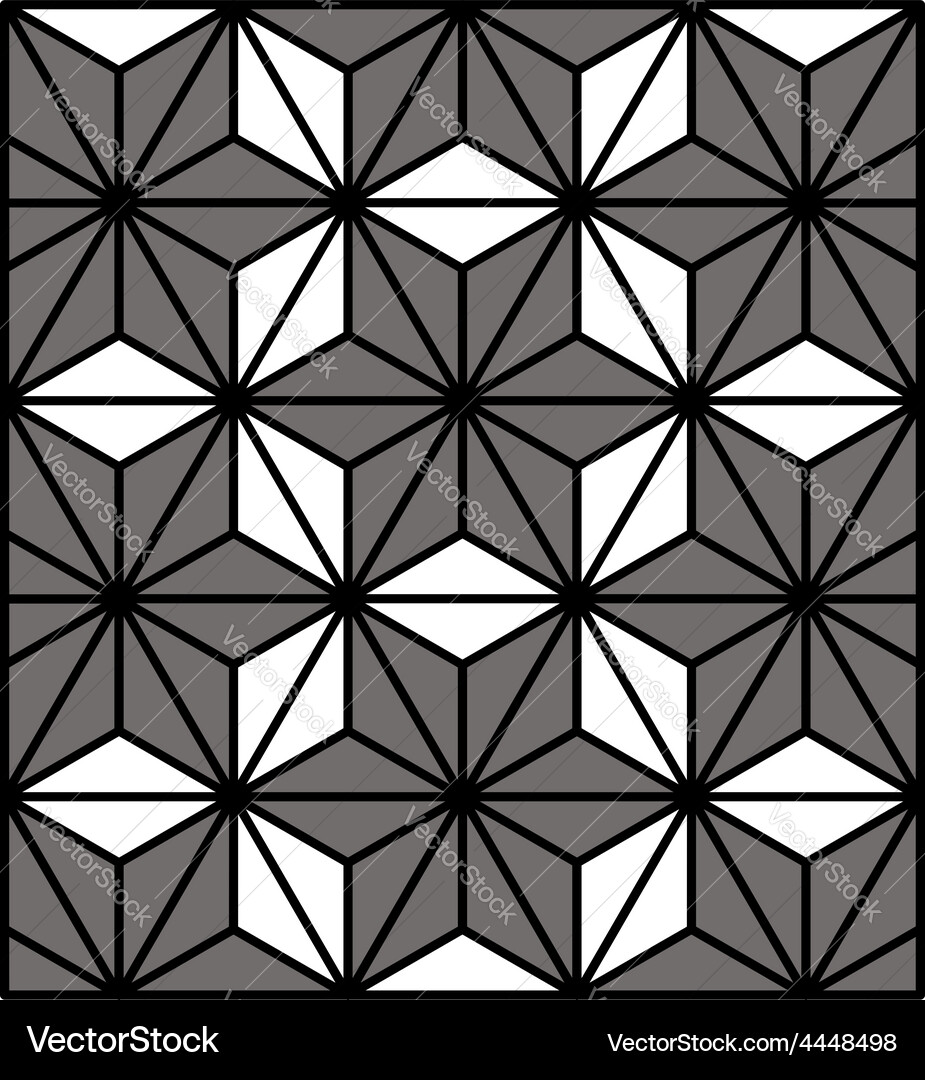 Geometric Hexagonal Pattern Vector Image