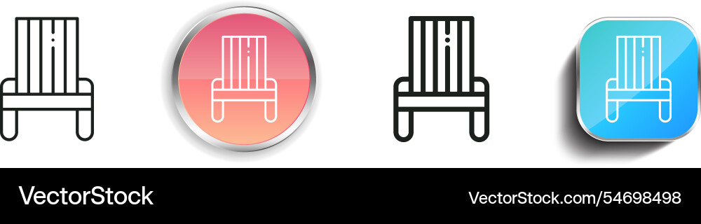 Hammock-Symbol dünne lineare regelmäßige und Schaltfläche Stil Hammock-Symbol dünne lineare regelmäßige und Schaltfläche Stil vektorbild