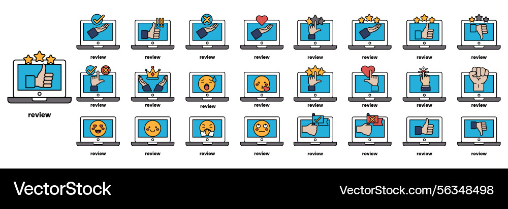 Set of in the concept computers and business Set of in the concept computers and business Vector Image