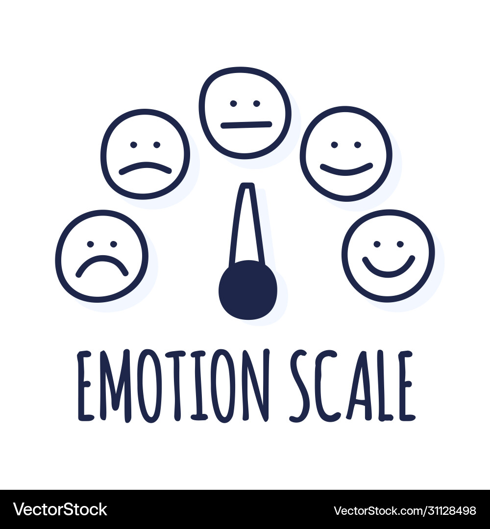 Smiling Rating Scale - Feedback Icons vector image