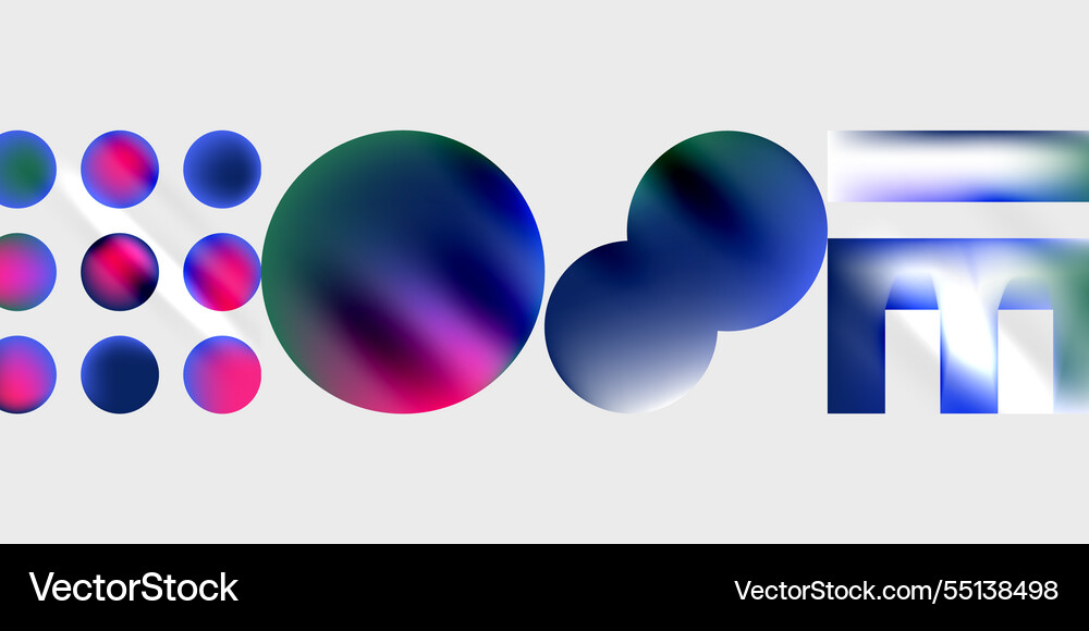 Triangles circles squares rectangles design Vector Image
