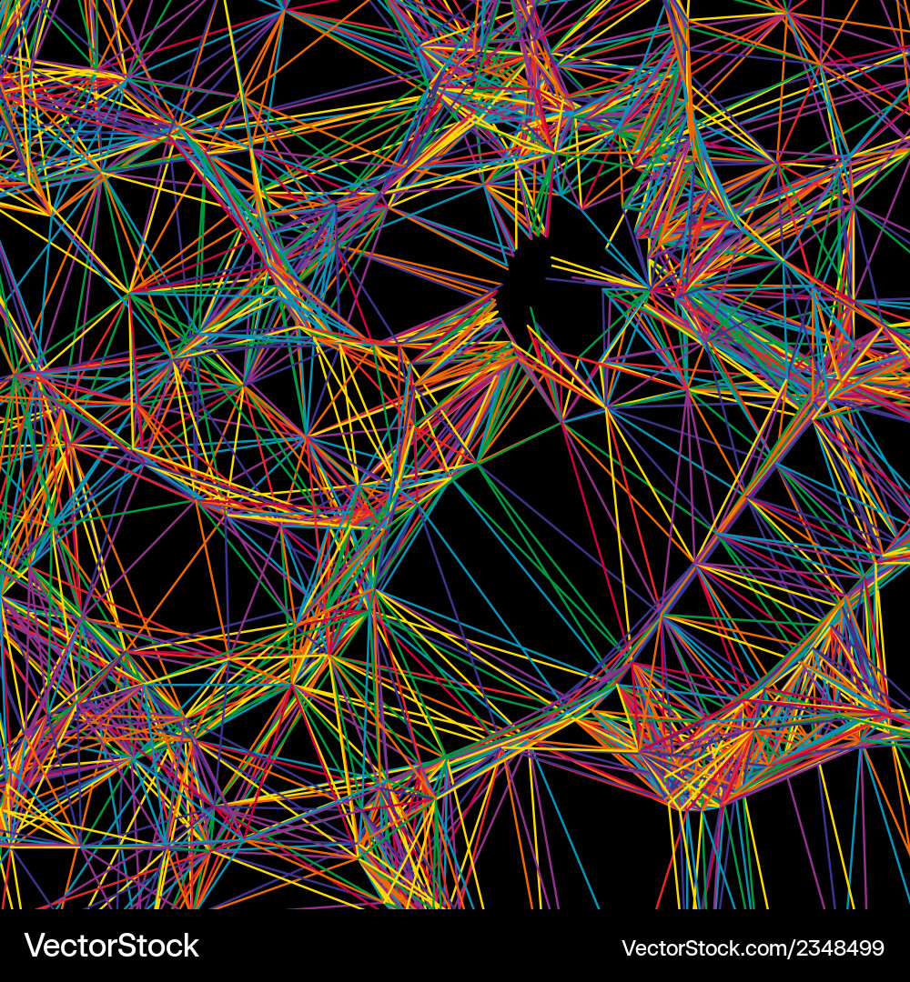 Bright colorful abstract tech background eps8 Vector Image