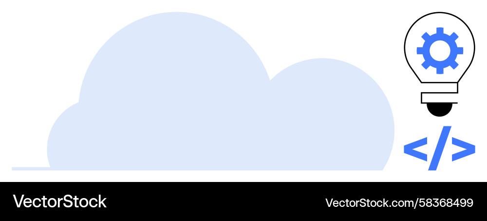 Cloud Innovation & Coding Concept Vector Image