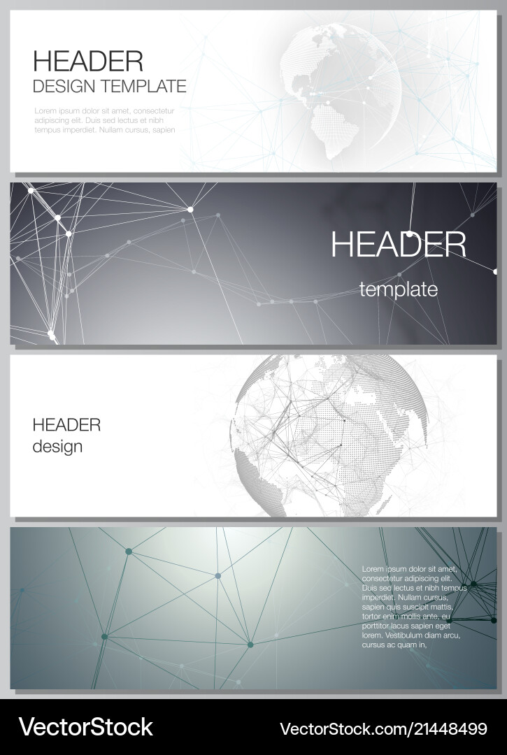 Minimalistic layout of headers banner Minimalistic layout of headers banner vector image