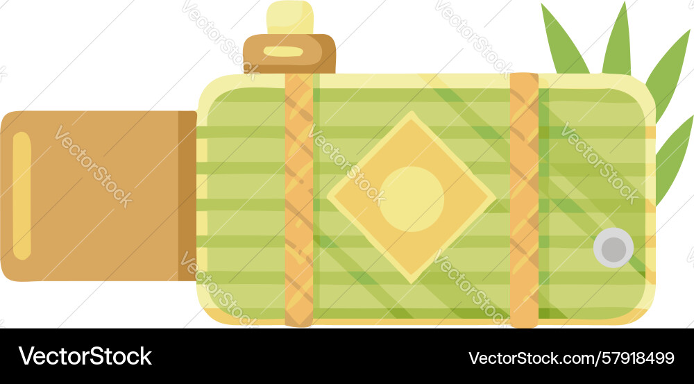 Rustic camera icon with botanical elements design Vector Image