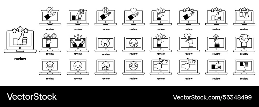 Set of in the concept computers and business Set of in the concept computers and business Vector Image