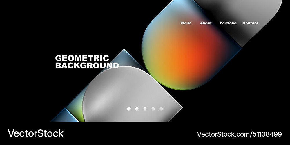 Skyinspired geometric design with rainbow colors Vector Image