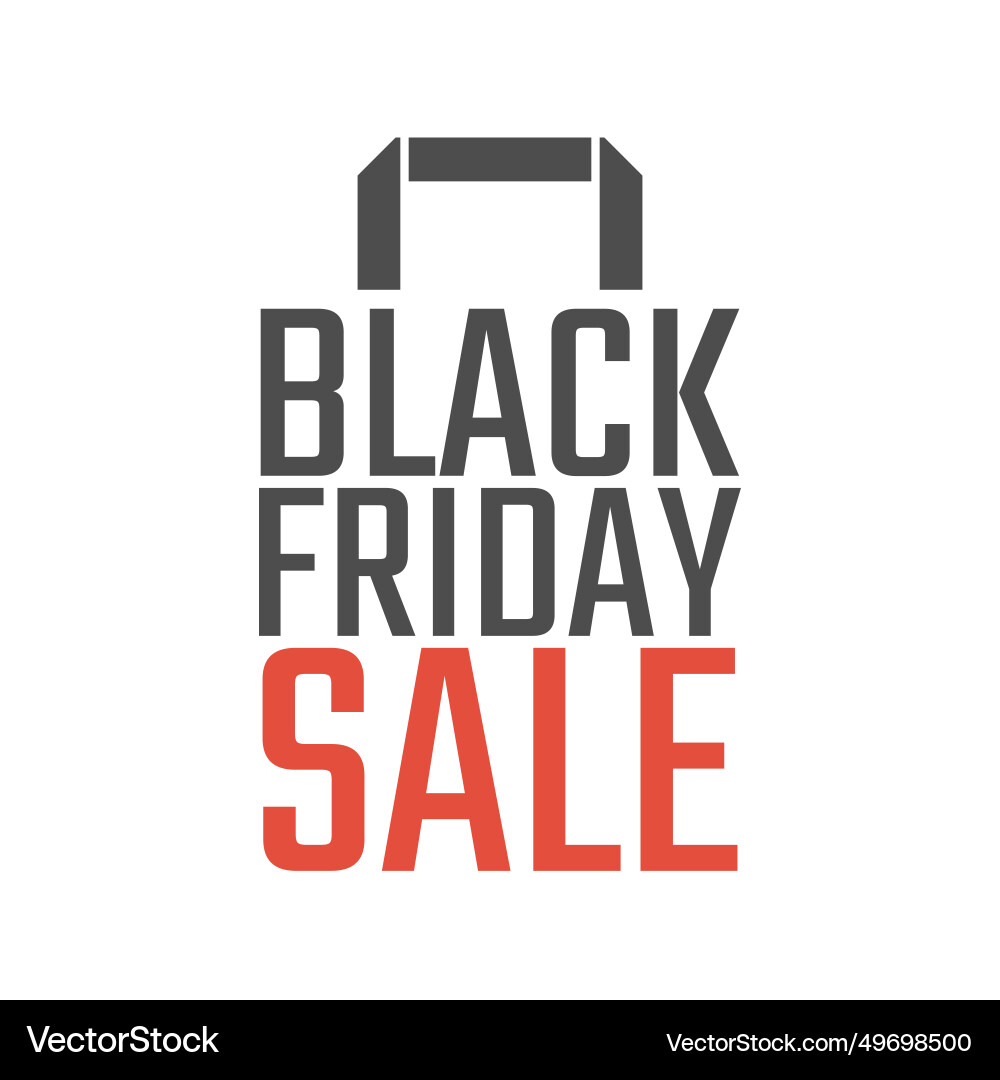 Black friday sale icon design discount label vector image