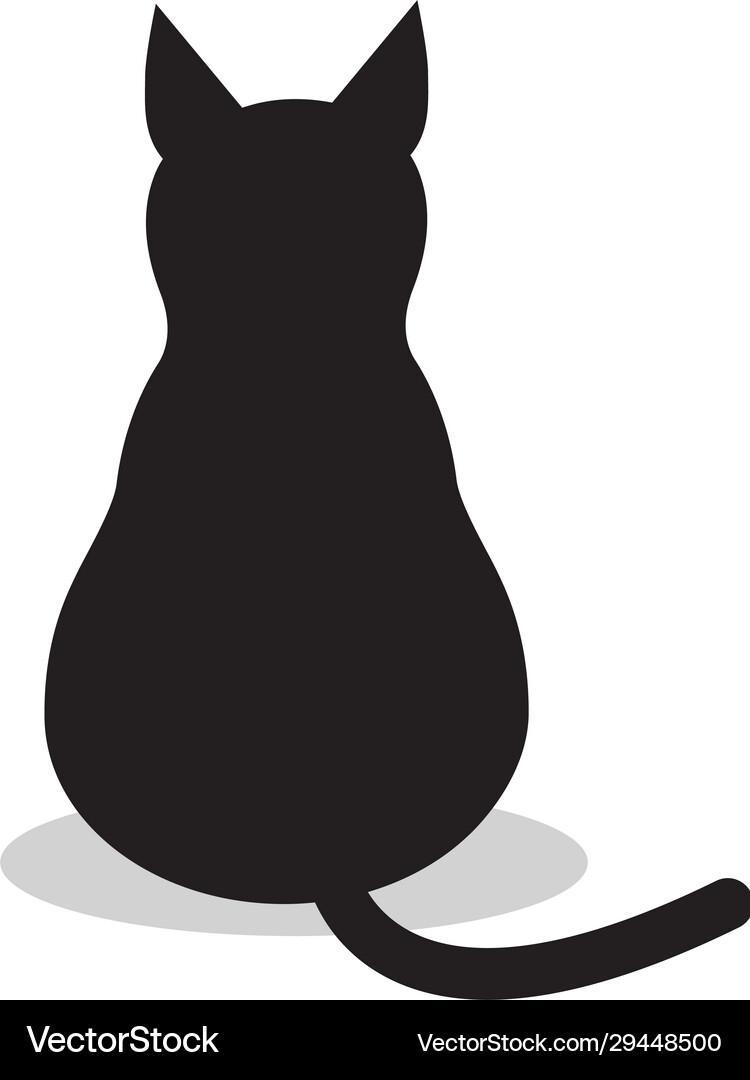Black isolated cat icon background sign animal – Royalty-Free Vector |  VectorStock