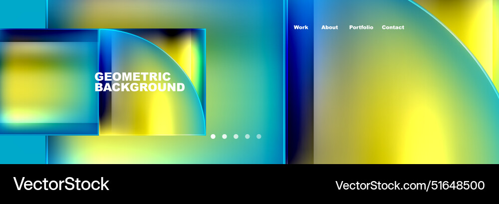 Circle triangle geometric web site page template Circle triangle geometric web site page template Vector Image