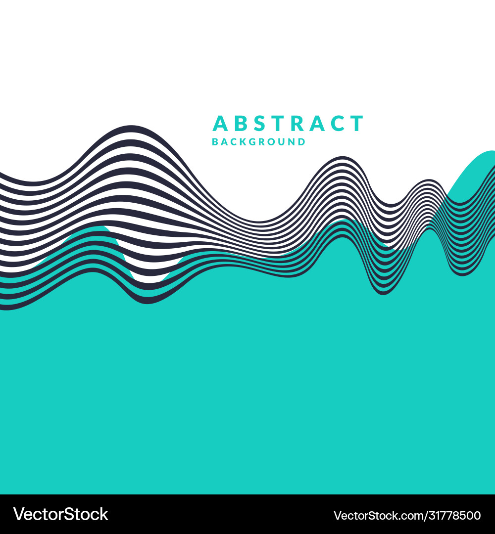 Dynamic Abstract Waves Background vector image