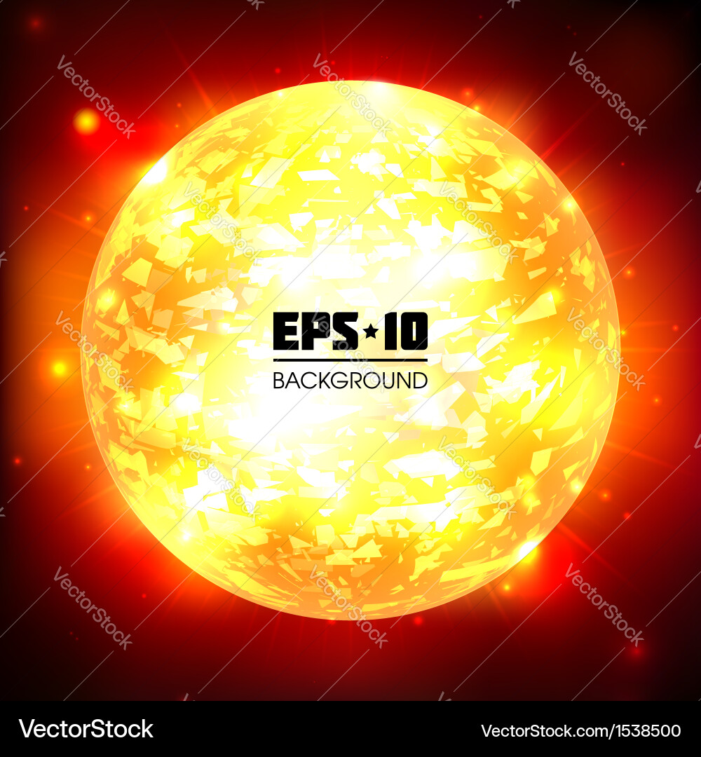 Exploding planet Vector Image