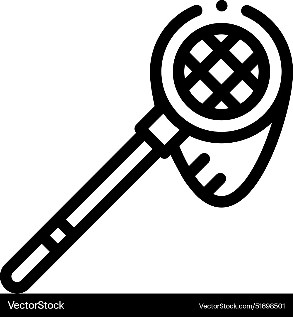 Butterfly net icon thin linear style design Butterfly net icon thin linear style design vector image