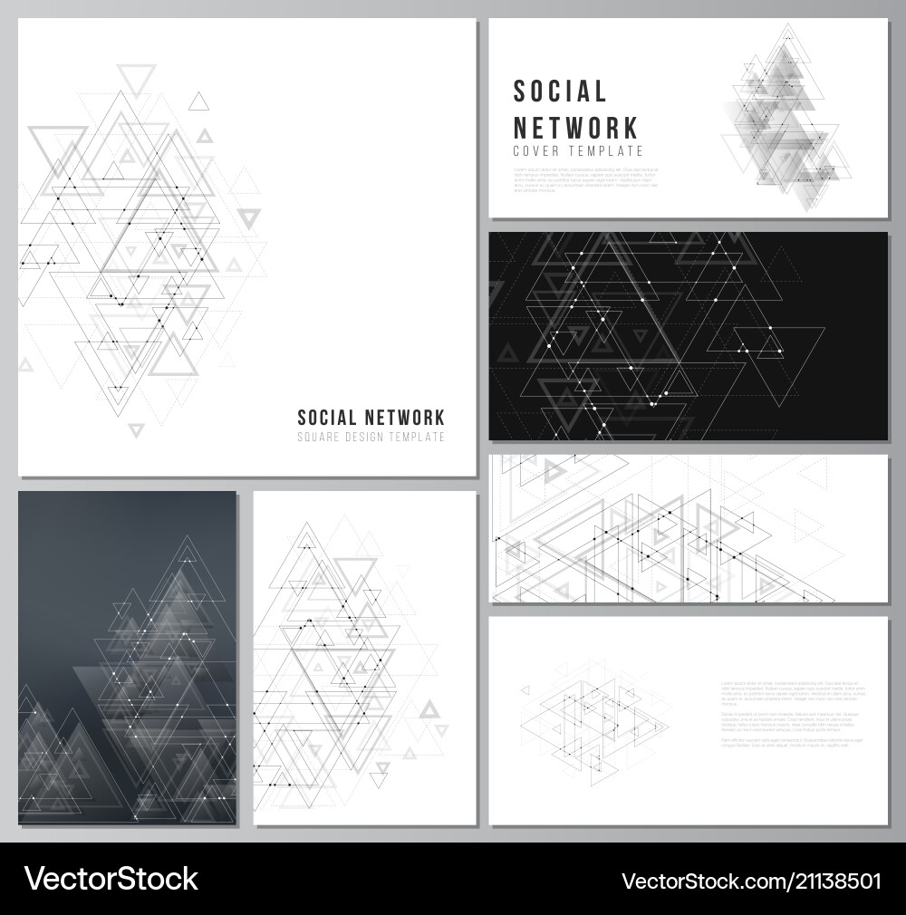 Minimalistic abstract editable layouts Minimalistic abstract editable layouts vector image