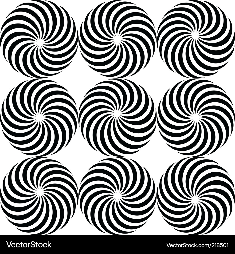 Swirling Circular Pattern Vector Image