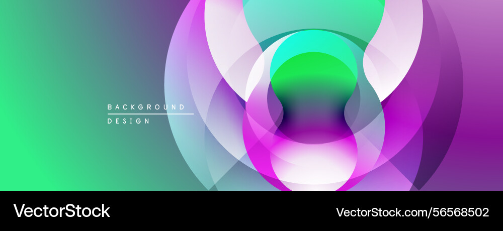 Abstract colorful layers create dynamic visual Abstract colorful layers create dynamic visual Vector Image